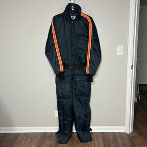 VTG Chiller Killer SafTbak Insulated Coveralls Nylon Snowmobile Suit Navy XXL